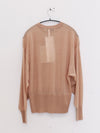 SWAYING 25 Spring/Summer Silk Wool Pullover SW-SW25SS1T18C1-TUO Camel